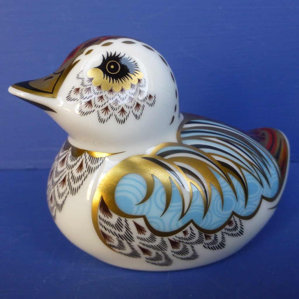 BOXED Royal Crown Derby SITTING DUCKLING on sale Paperweight