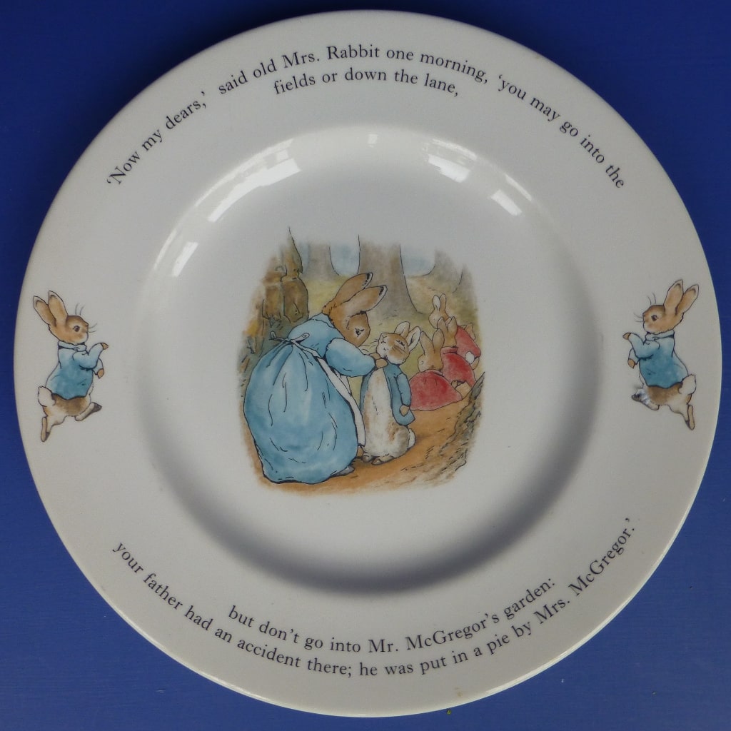 Wedgwood Large Beatrix Potter Plate - Peter Rabbit – Peak Antiques and ...