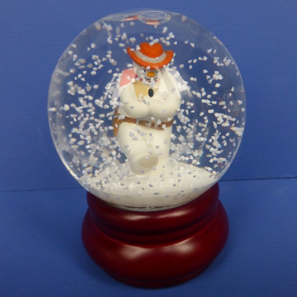 Coalport Snowman Snow Globe - Cowboy Jig (Boxed) – Peak Antiques and ...