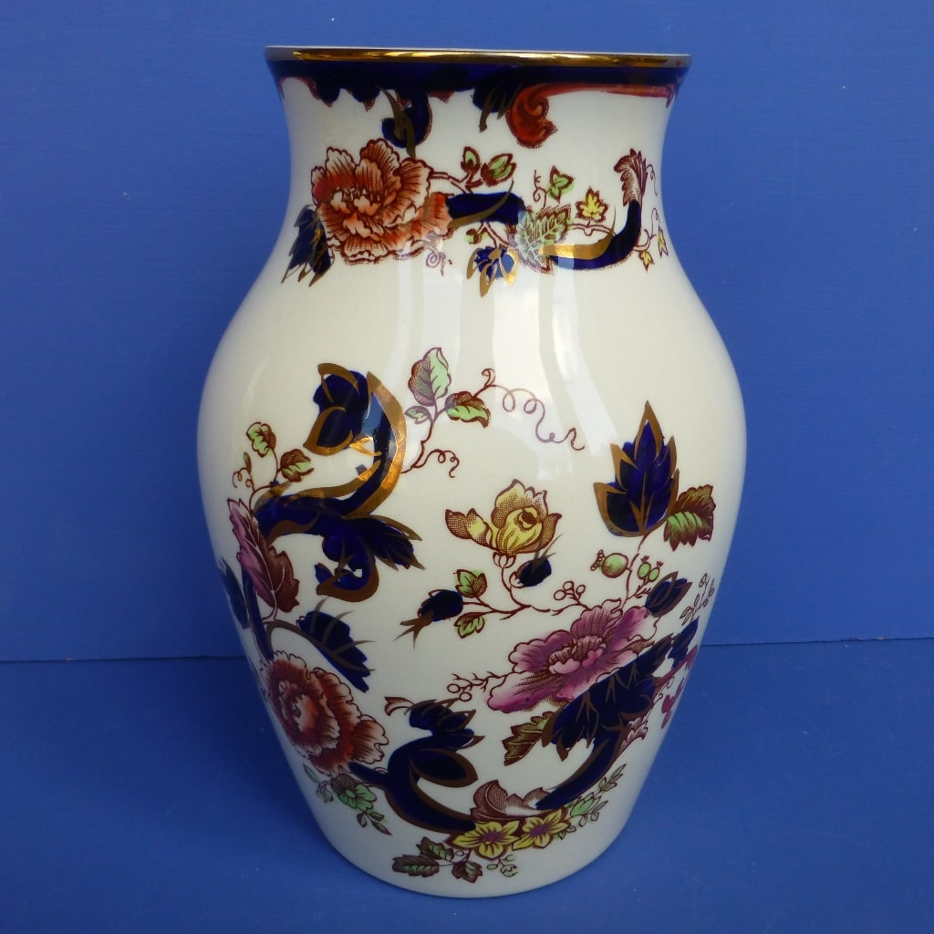 Masons Ironstone - Large Blue Mandalay Vase – Peak Antiques and ...