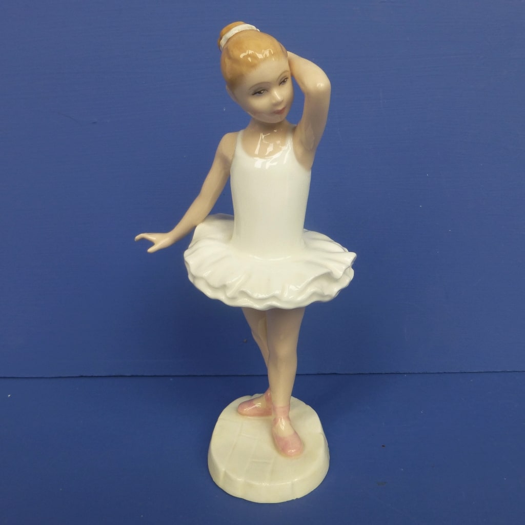 Royal Doulton Child Figurine - Little Ballerina HN3395 – Peak Antiques ...